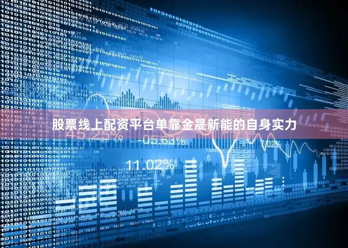 股票线上配资平台单靠金晟新能的自身实力